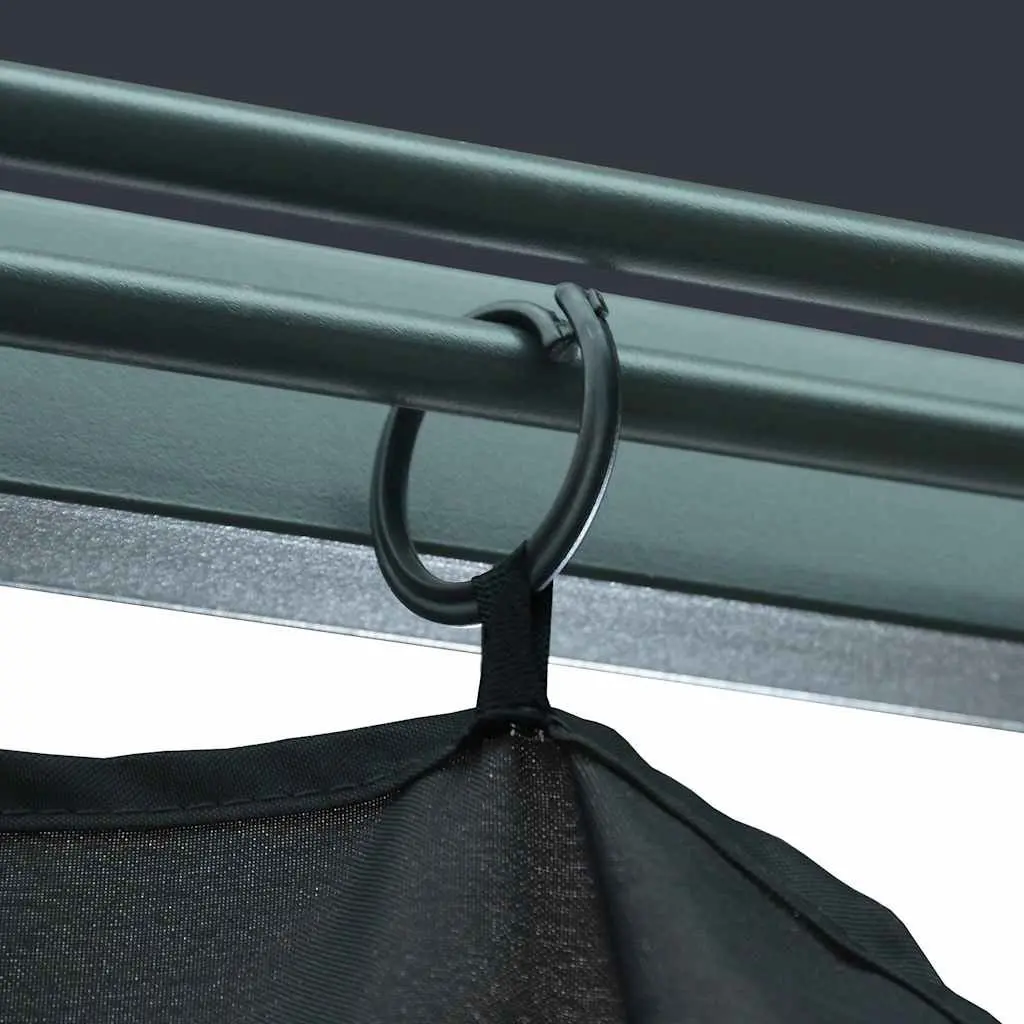 Outdoor Canopy Gazebo 300x300 cm Anthracite with Removable Curtain Sidewalls for Garden Events