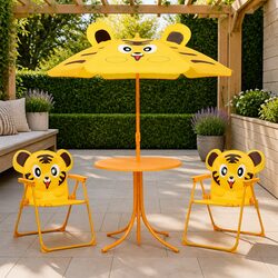 Vibrant Yellow Outdoor Bistro Set for Kids