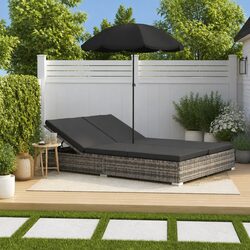 Enhance Your Outdoor Space with this Sun Lounger for Two
