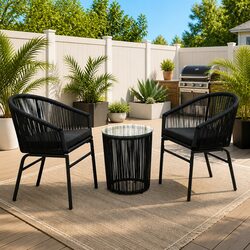 Enhance Your Outdoor Space with 3-Piece Bistro Lounge Set