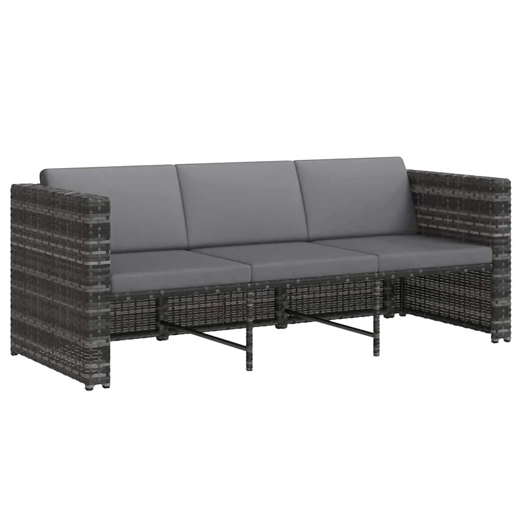 Garden Lounge Set 4 Piece Outdoor Furniture Weather-resistant PE Rattan Sofa Table Cushions