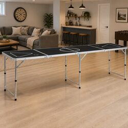 Versatile Black Beer Pong Table 240 cm for All Events