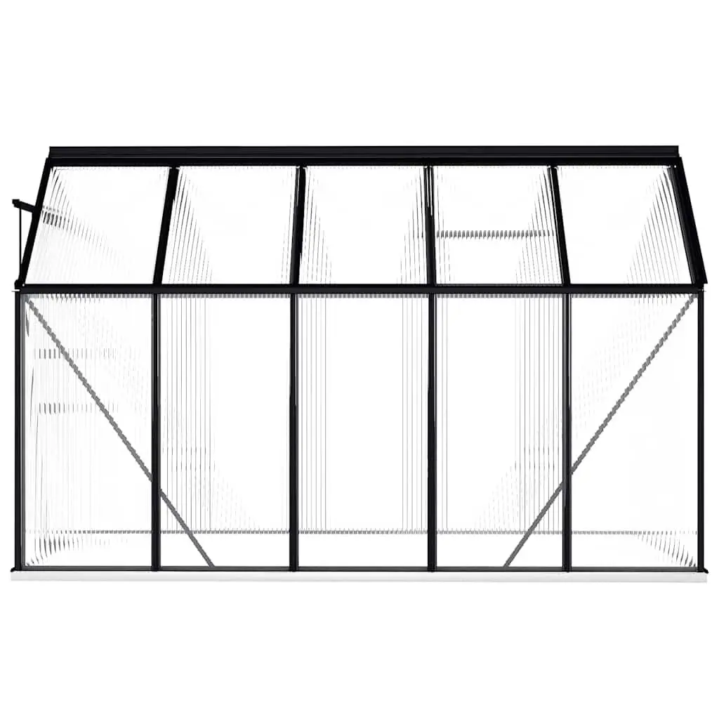 Greenhouse 5.89m² Aluminium Frame Polycarbonate Panels UV Resistant