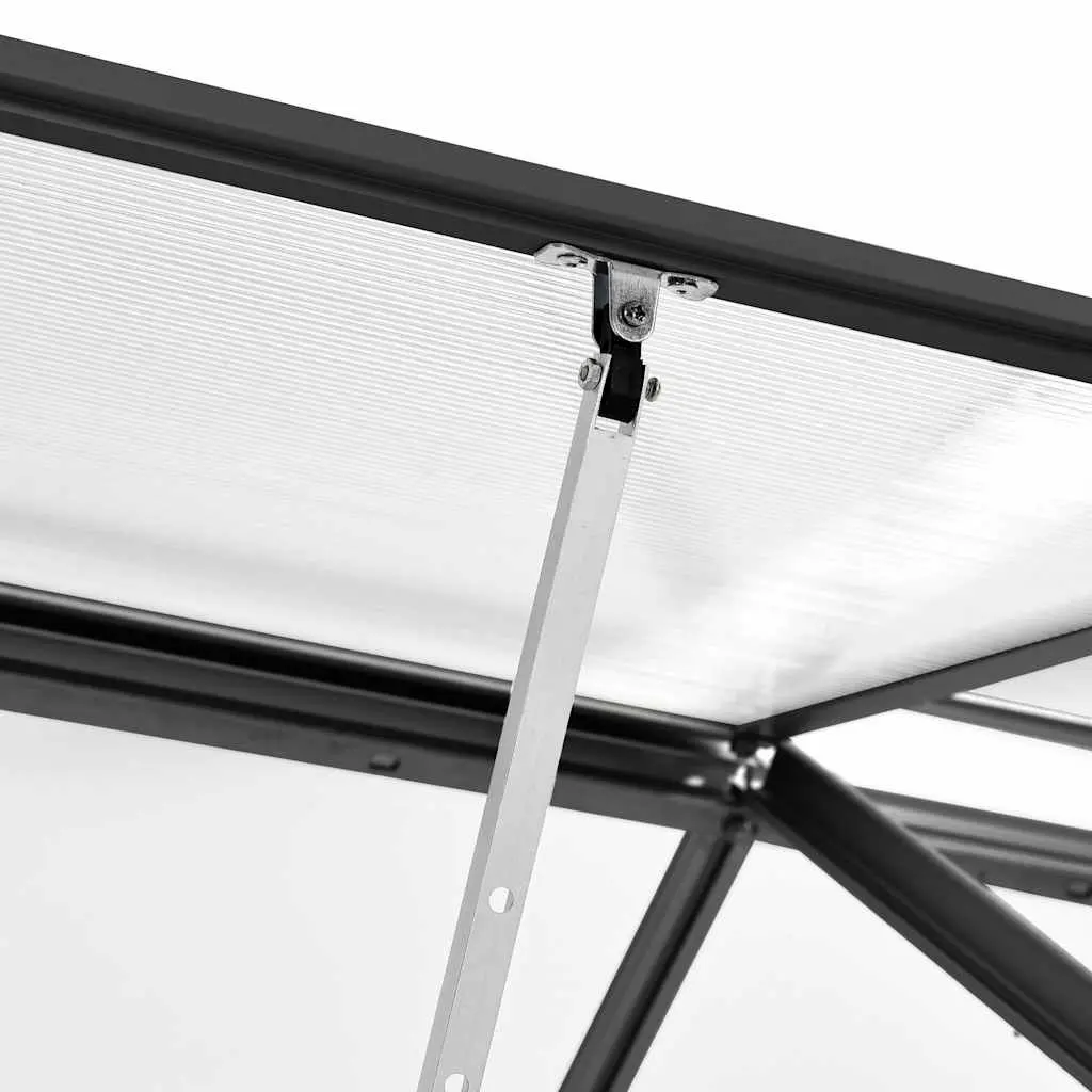 Greenhouse 5.89m² Aluminium Frame Polycarbonate Panels UV Resistant