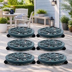 Enhance Your Space with Green Plant Trolleys 6 Pack