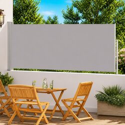 Enhance Your Outdoor Space with a Grey Side Awning 120x500cm