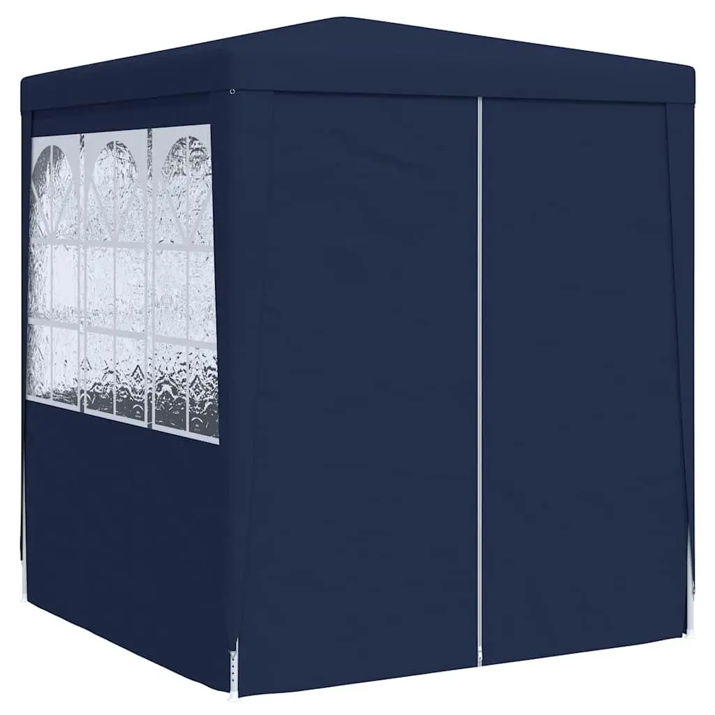 Party Tent 2.5x2.5m Outdoor Gazebo Canopy UV and Water Resistant with Side Walls and Door Blue
