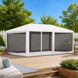 4x6m White Gazebo Canopy for Your Outdoor Events