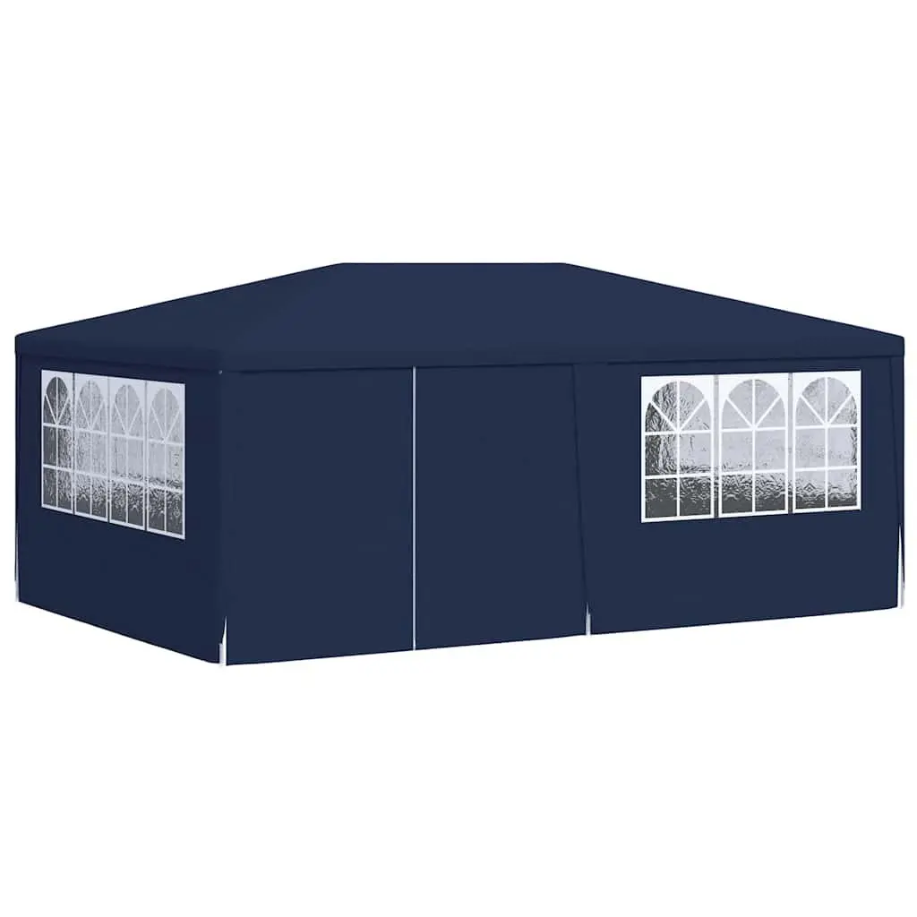 Party Tent 4x6m UV and Water Resistant with Side Walls and Zip Door for Outdoor Garden Events