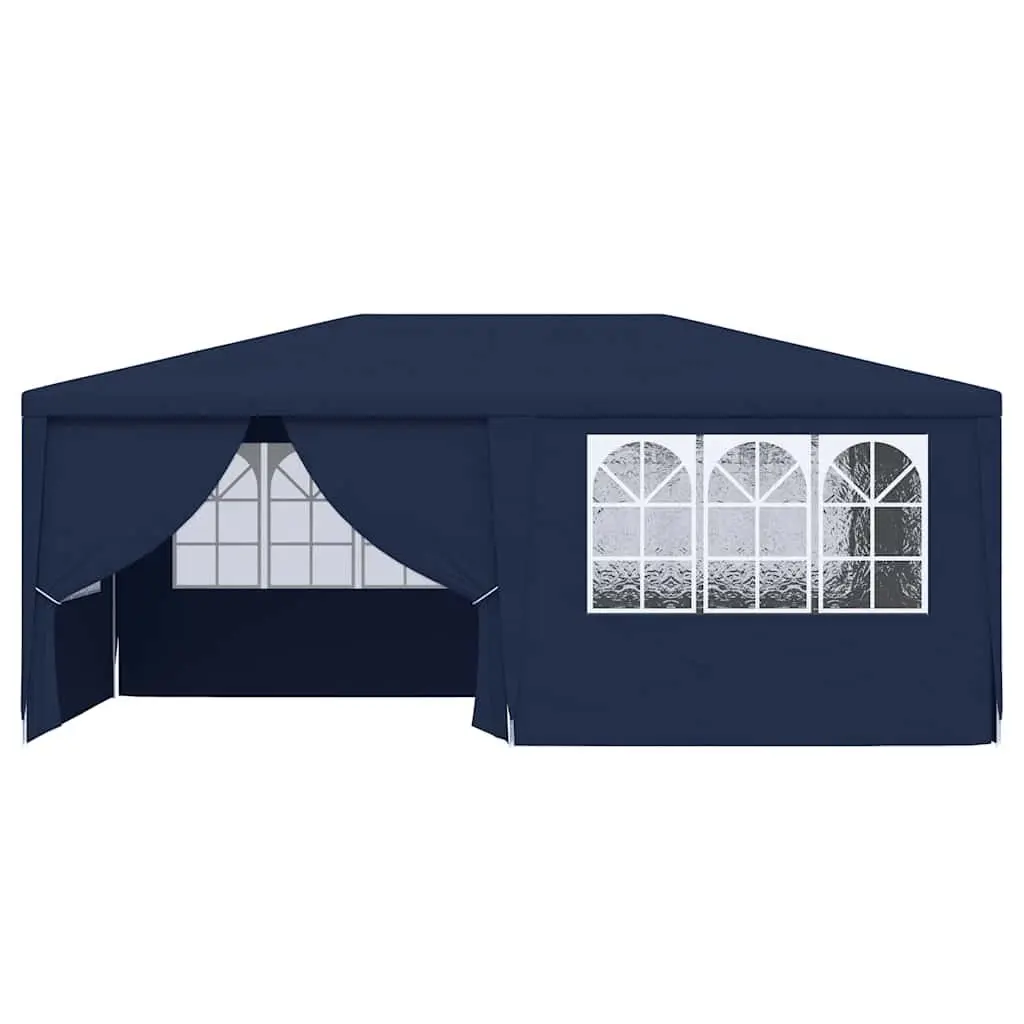 Party Tent 4x6m UV and Water Resistant with Side Walls and Zip Door for Outdoor Garden Events