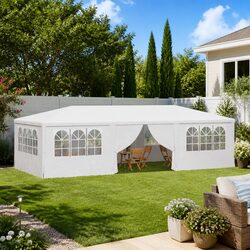 4x9m White Canopy Gazebo for Elegant Outdoor Gatherings
