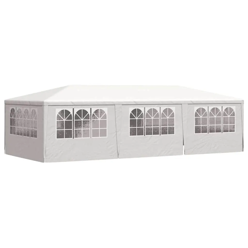 Party Tent 4x9m Outdoor Canopy Gazebo with Side Walls Windows Door White