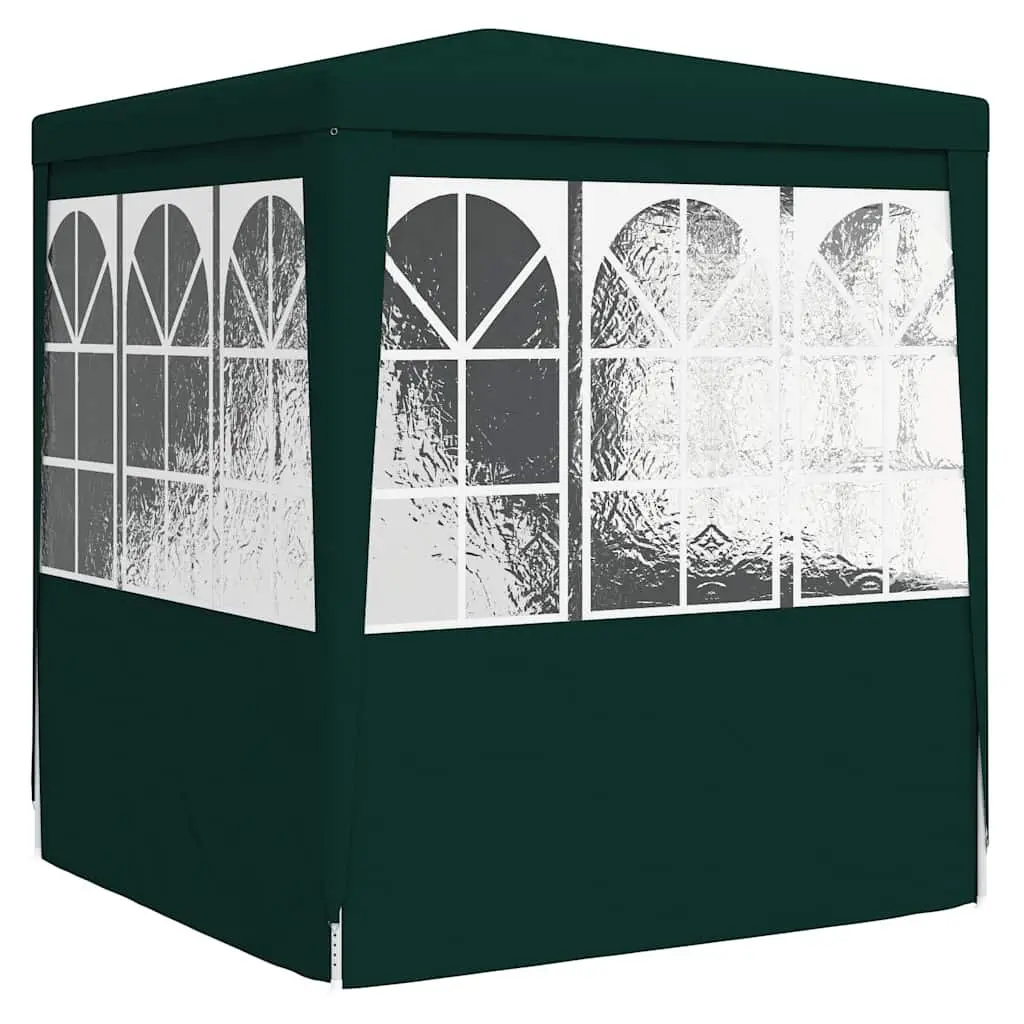 Party Tent 2x2m Green Outdoor Canopy Gazebo with Side Walls Door Windows