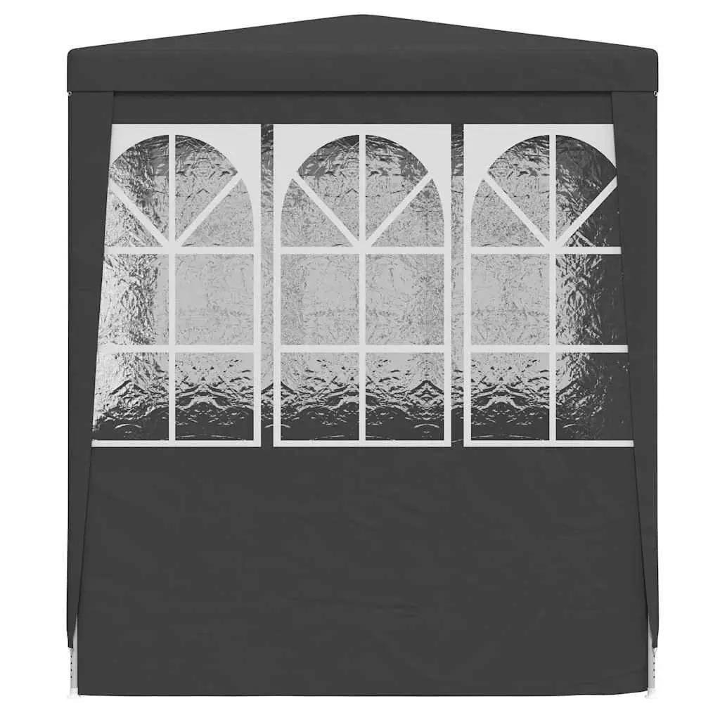 Party Tent Marquee 2.5x2.5m UV and Water Resistant with Side Walls Anthracite