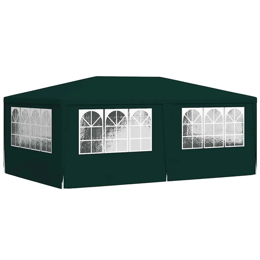Party Tent 4x6m Green Outdoor Canopy Gazebo with Side Walls Windows and Door Panels