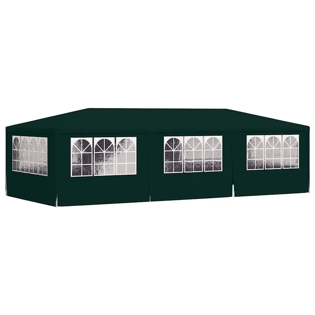 Party Tent 4x9m Outdoor Gazebo with Side Walls UV and Water Resistant Polyethylene Green