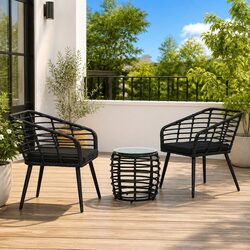 Enhance Your Outdoor Space with a Black Bistro Set
