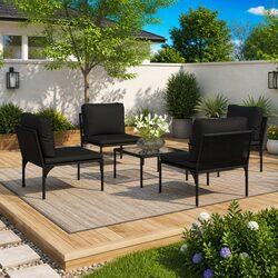 Enhance Your Outdoor Living with This 5-Piece Lounge Set