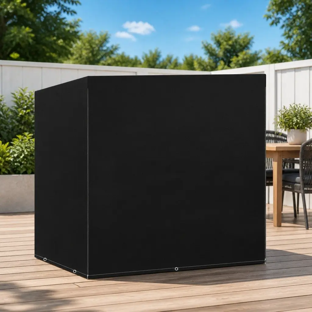 Outdoor Swing Bench Cover 135x105x175cm Black Water-resistant UV-resistant Protective Furniture Shelter