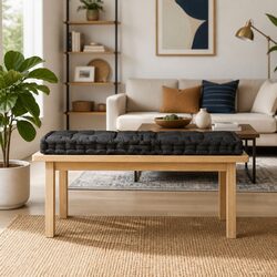 Enhance Your Space with a Black Cotton Pallet Floor Cushion