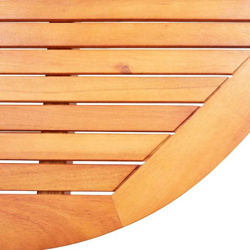Folding Outdoor Dining Table 160x85cm Solid Eucalyptus Wood Weather-Resistant Garden Furniture