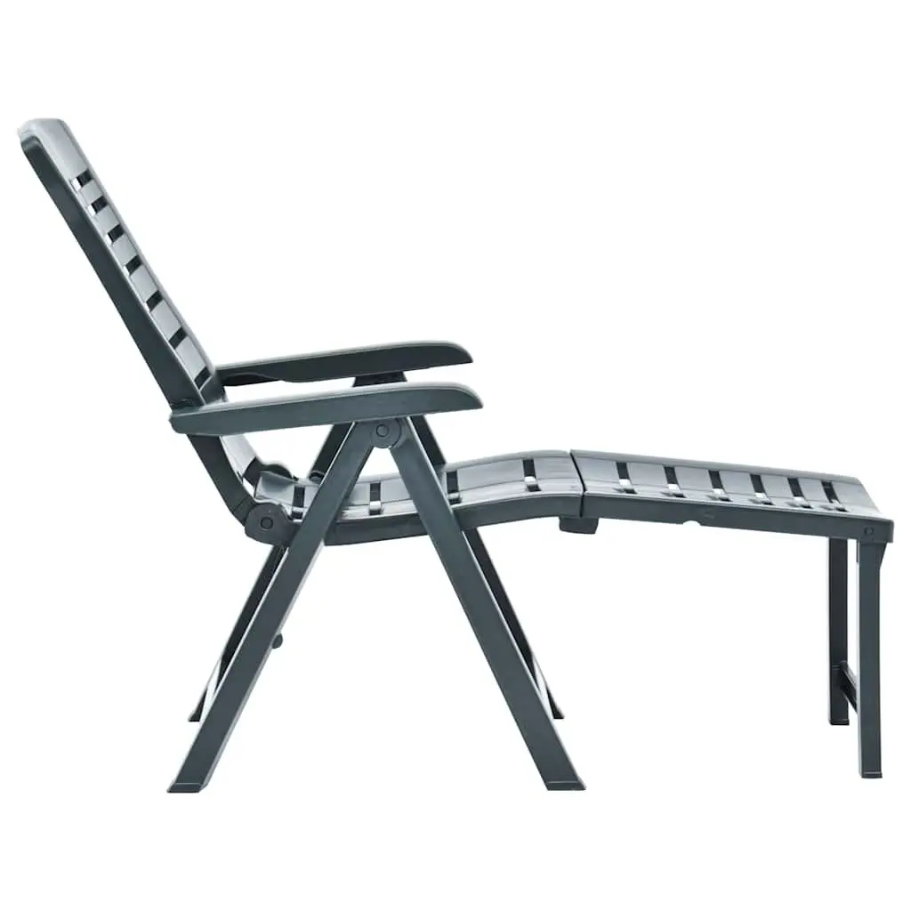 Folding Sun Lounger Adjustable Backrest Lightweight Weather-Resistant Patio Chair