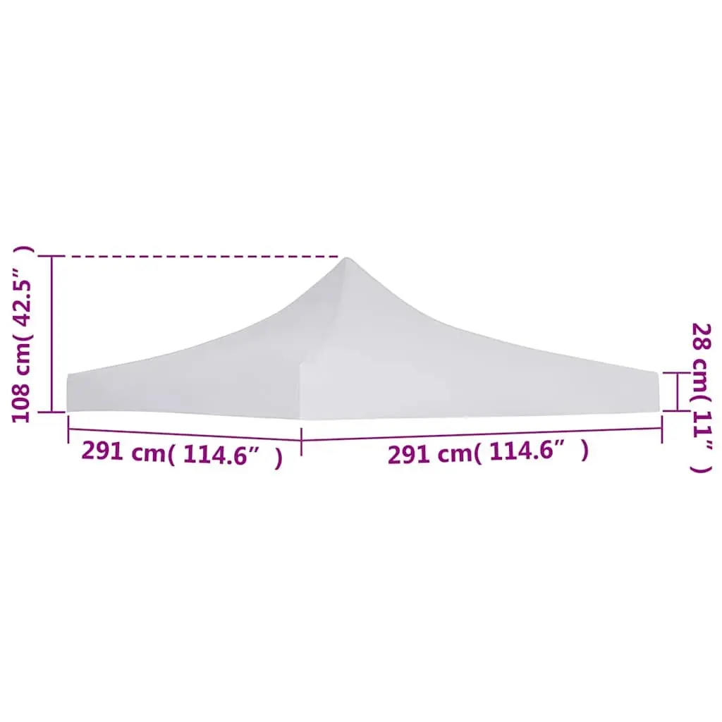 Party Tent Roof 3x3m Replacement Top Cover UV Weather Resistant Oxford Fabric