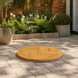 Enhance Your Dining Space with 60cm Teak Wood Top