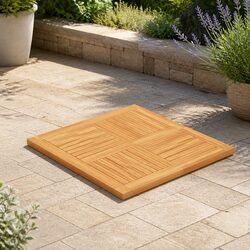 Enhance Your Dining Space with Solid Teak Wood Table Top