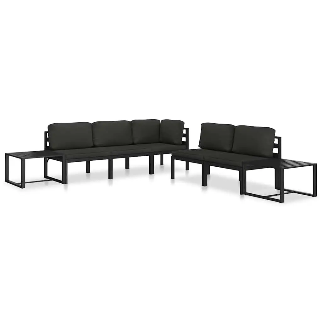 Outdoor Coffee Table Anthracite Lightweight Modular Garden Furniture Indoor Use
