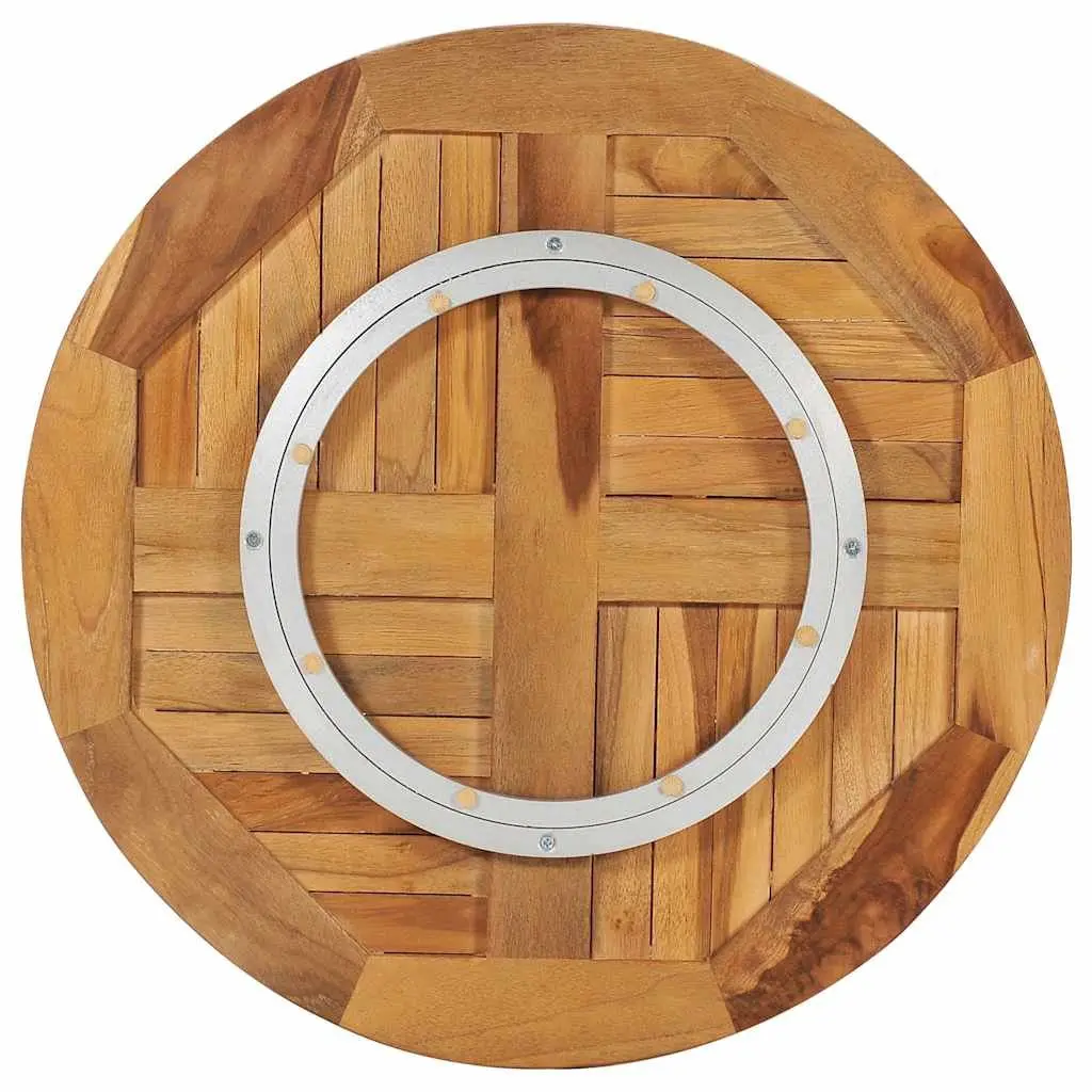 Rotating Table Disk Solid Teak Wood Turntable Lazy Susan