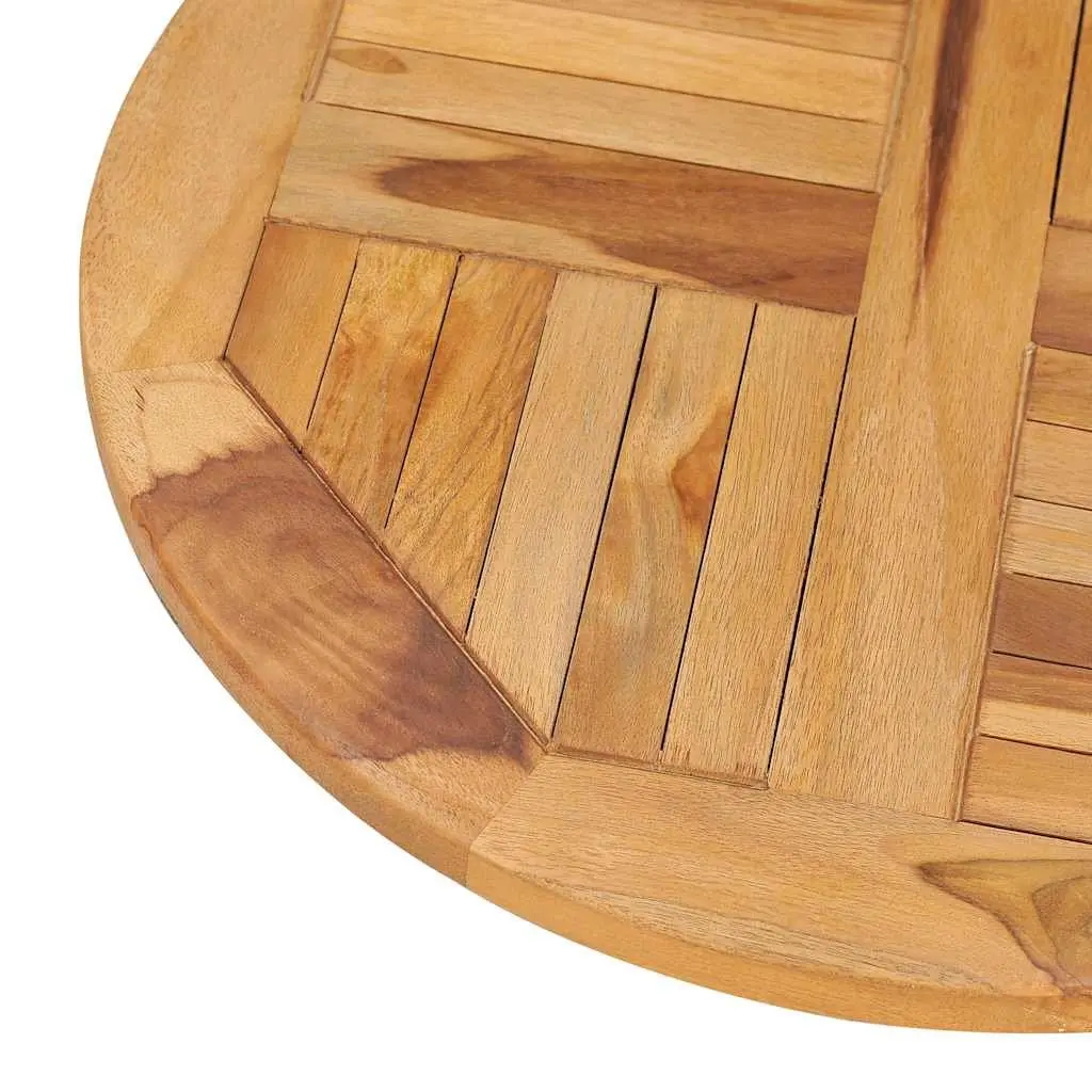 Rotating Table Disk Solid Teak Wood Turntable Lazy Susan