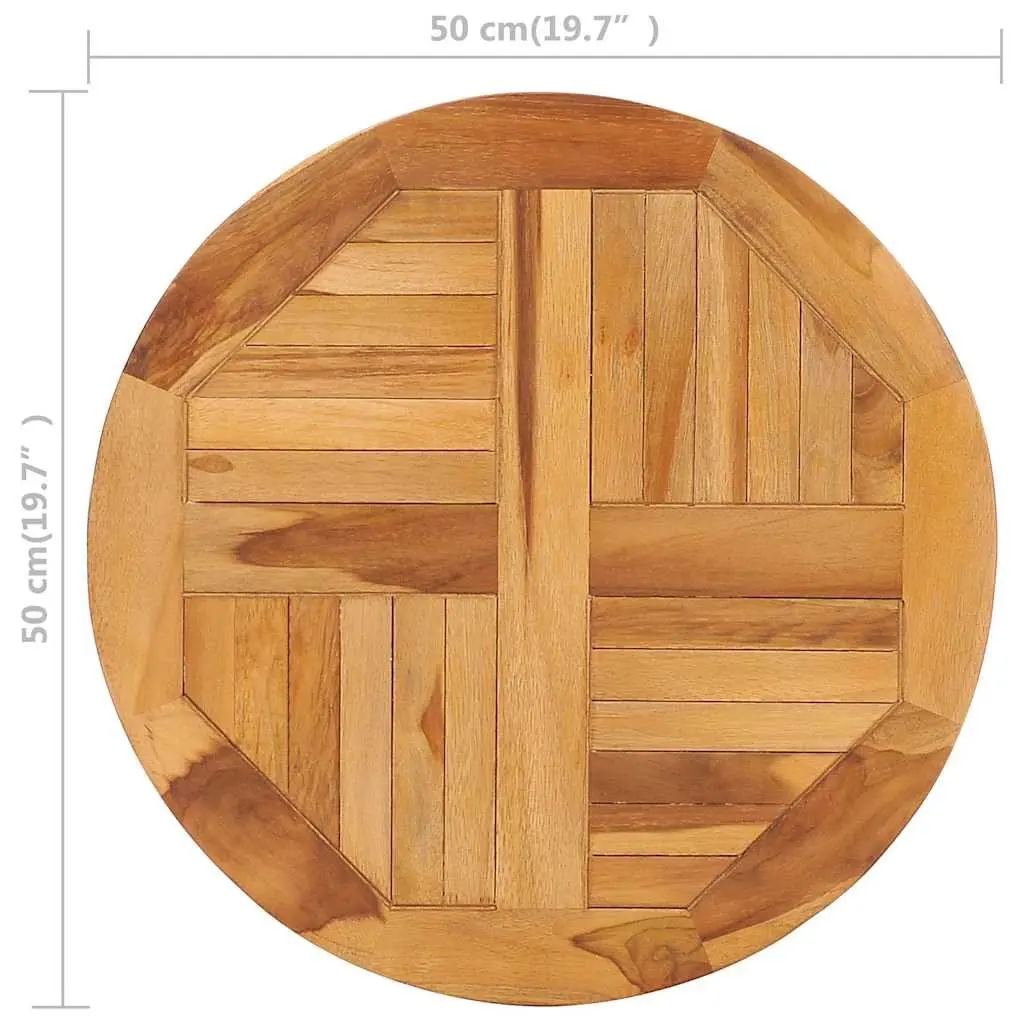 Rotating Table Disk Solid Teak Wood Turntable Lazy Susan