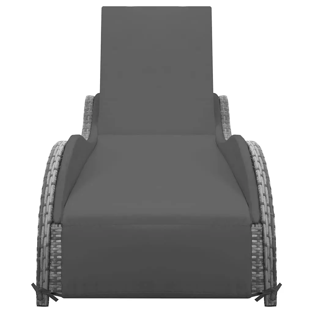 Sun Lounger Adjustable Outdoor Daybed Poly Rattan Garden Patio Lounge Chair