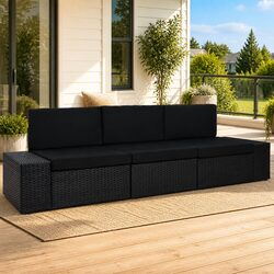 Enhance Your Outdoor Space with a 3-Seater Rattan Sofa