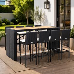 Transform Your Patio with This 9-Piece Bar Set