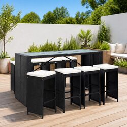 Enhance Your Outdoor Space with a 9 Piece Bar Set