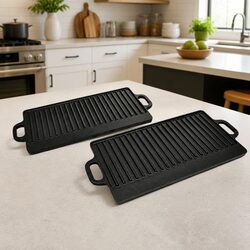 Elevate Your Cooking Space with Cast Iron Griddle Set