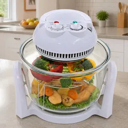 Halogen Convection Oven for Effortless Cooking 10L White