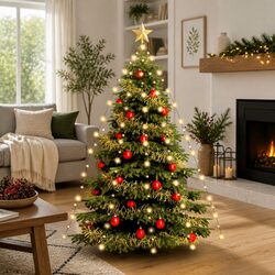 Brighten Your Space with 210 LED White Christmas Tree Lights
