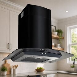 Enhance Your Kitchen with 60cm Black Stainless Steel Hood