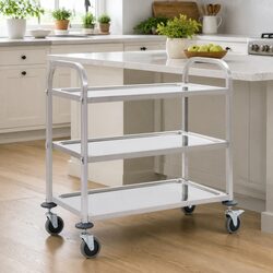 Stylish 3-Tier Kitchen Trolley for Modern Living