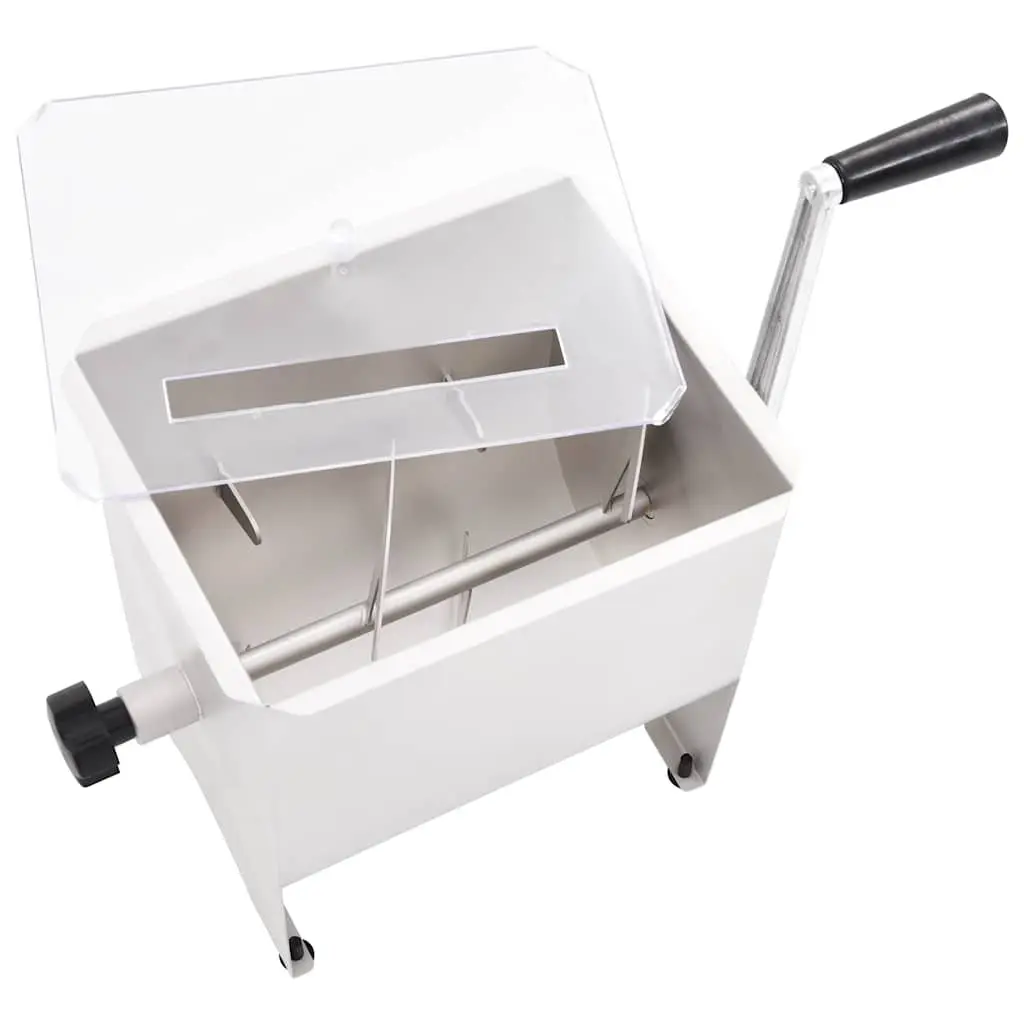 Manual Meat Mixer 5 kg Stainless Steel with Lid Large Crank Handle for Easy Operation