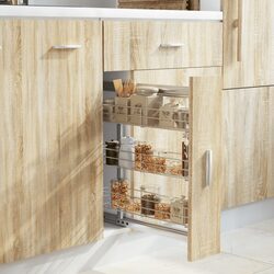 3-Tier Kitchen Storage Basket - Enhance Your Cupboard Space