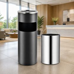 Upgrade Your Space with a Stylish Grey Steel Waste Bin