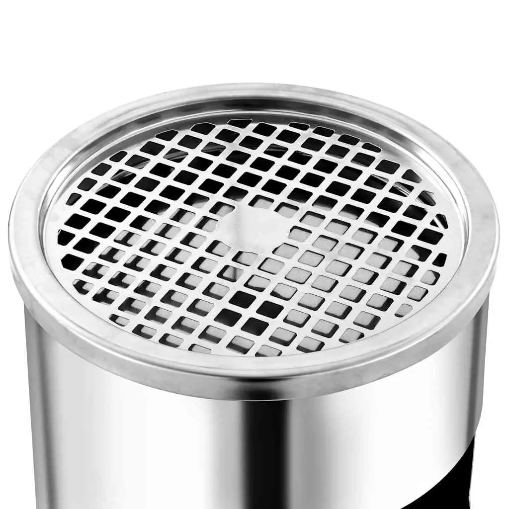 Wall Ashtray Dustbin 26L Stainless Steel Mounted Smoking Accessories