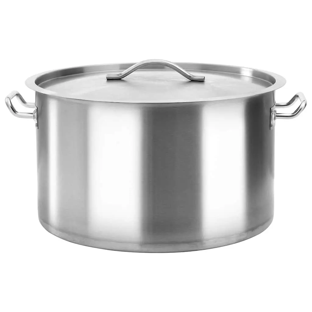 Stock Pot 44L Stainless Steel Large Capacity Cooking Pot for Home and Commercial Kitchen