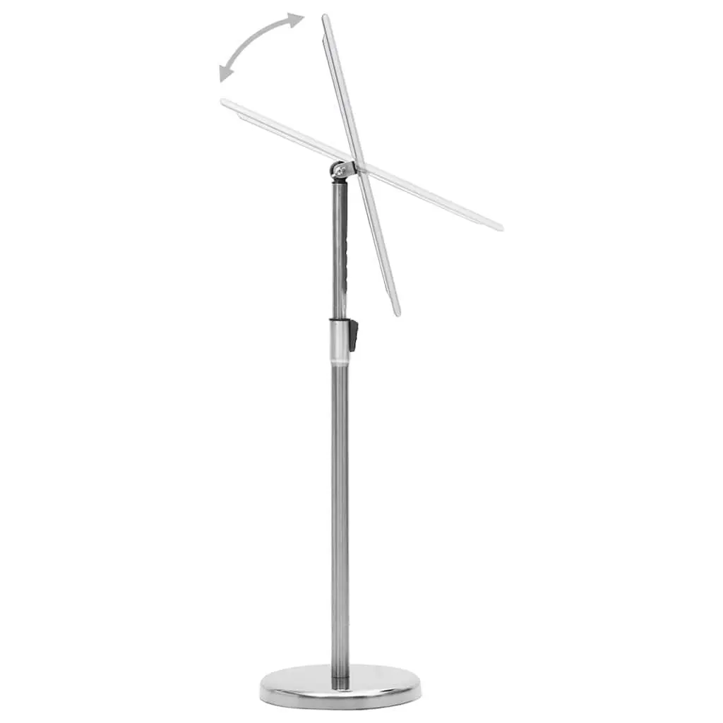 A4 Poster Stand Silver Floor Display Stand Adjustable Rotating Panel Lightweight Aluminium Alloy Frame