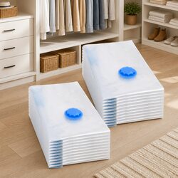 Vacuum Storage Bags Transparent Clothing Compression Bags 60x40cm Set 20pcs