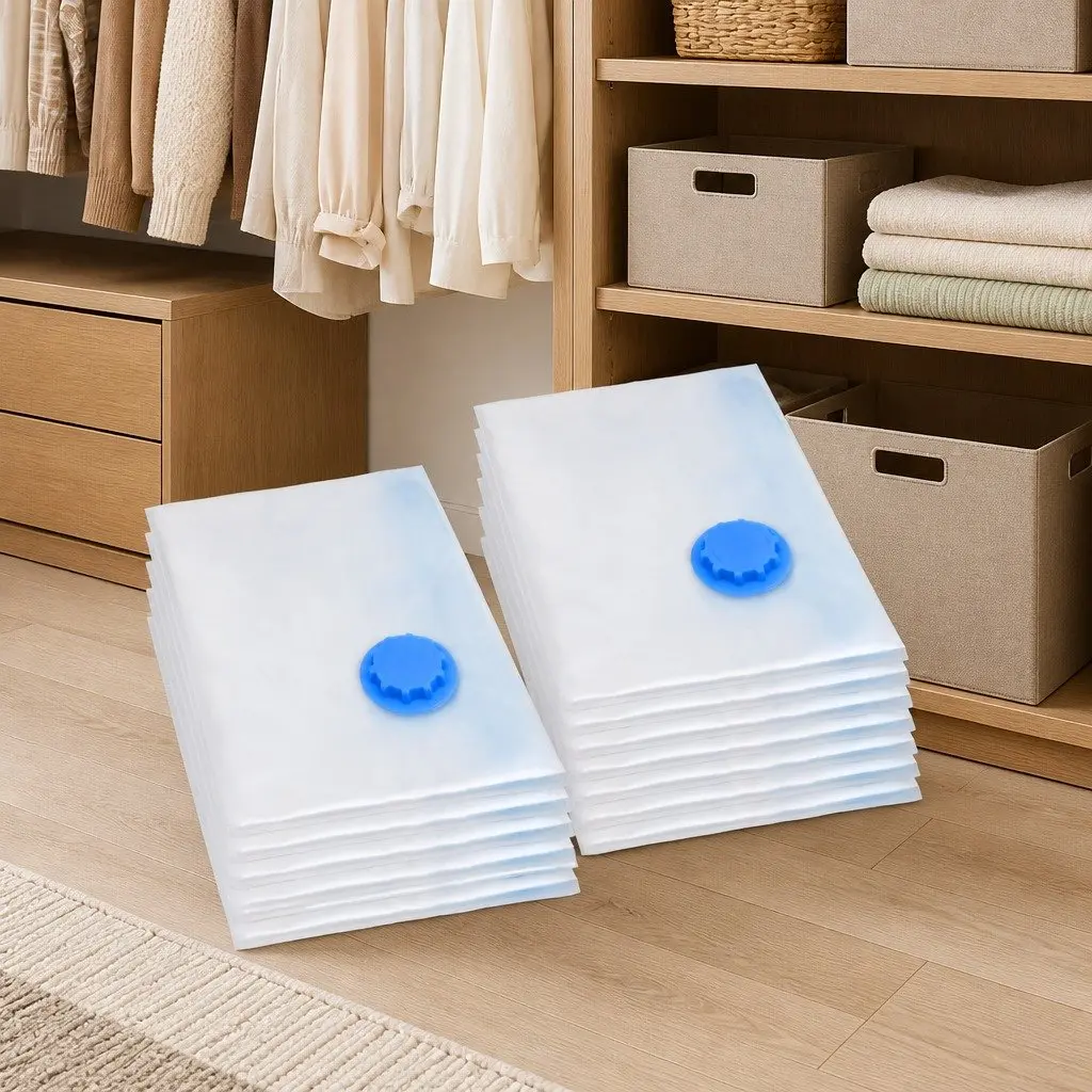 Vacuum Storage Bags 120x70 cm Transparent Organiser 10 Piece